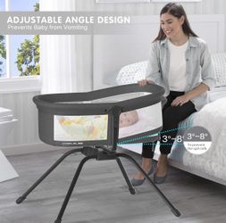 ANGELBLISS 3 in 1 Rocking Bassinet & Baby Bassinet