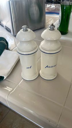 French Pepper And Salt Set Made By Fletchers