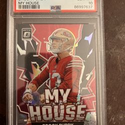 2022 Prizm Brock Purdy Power House Silver Prizm Psa 10