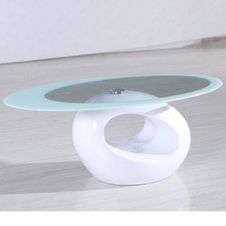 Used Modern Glass Coffee Table/White