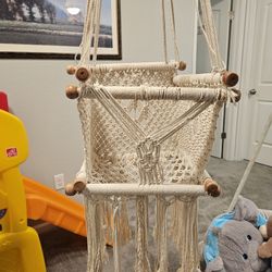 Macrame Baby Swing 