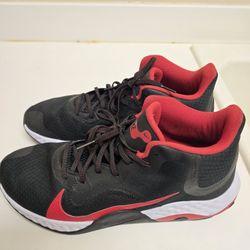 Nike Renew Elevate Black/University Red Basketball Sneakers