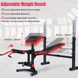 Multi-function Bench Press Set with Squat Rack,