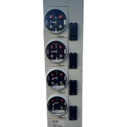 Eaton 3MM412RRLP Meter Socket Box 800 Amps Ringless Used, 4 Sockets-Fully Functional