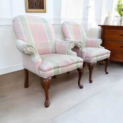 Two Wingback Chairs 