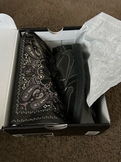 Air Jordan 1 Black Paisley Sneakers