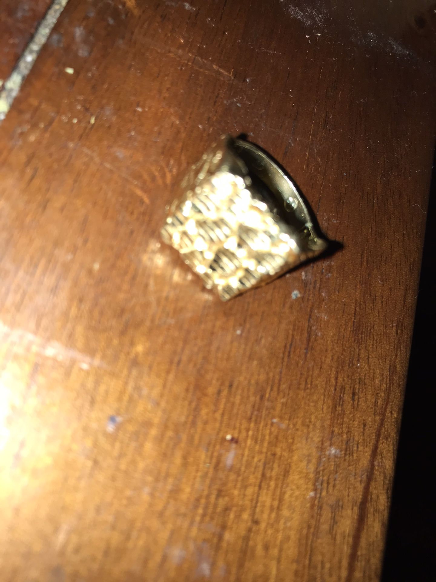 10K gold nugget ring