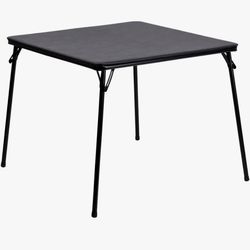 Square folding table