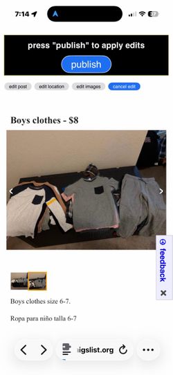Boys Clothes Bundle Size 6-7