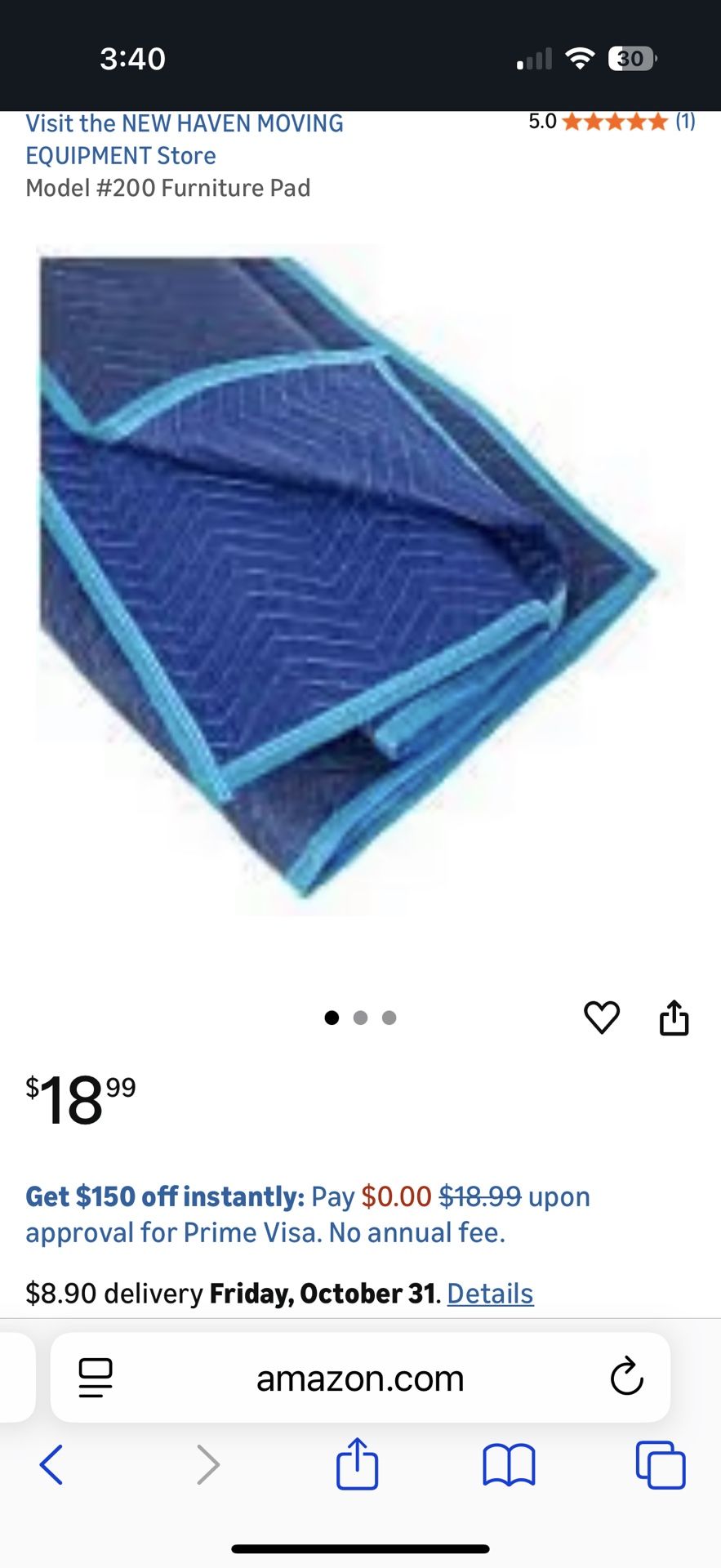 Model #200 Furniture Pad