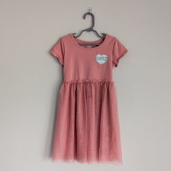 Wonder Nation Girls Short Sleeve Tutu Dress, Size S (6-6x)