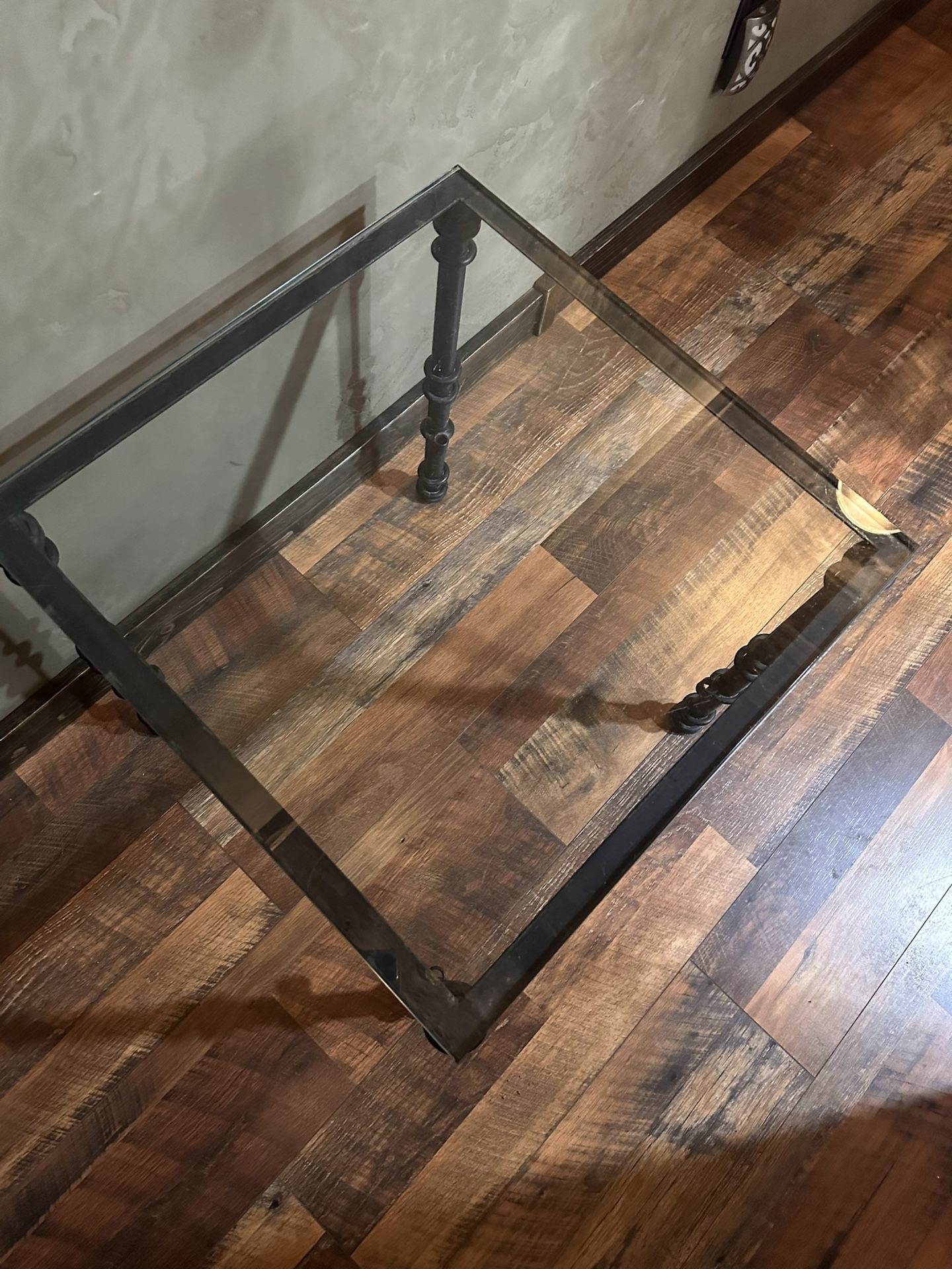 Glass Top Side Table