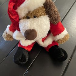 Dan Dee Santa Dog Stuffed Animal Christmas