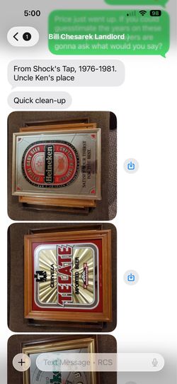 Vintage Bar Mirrors