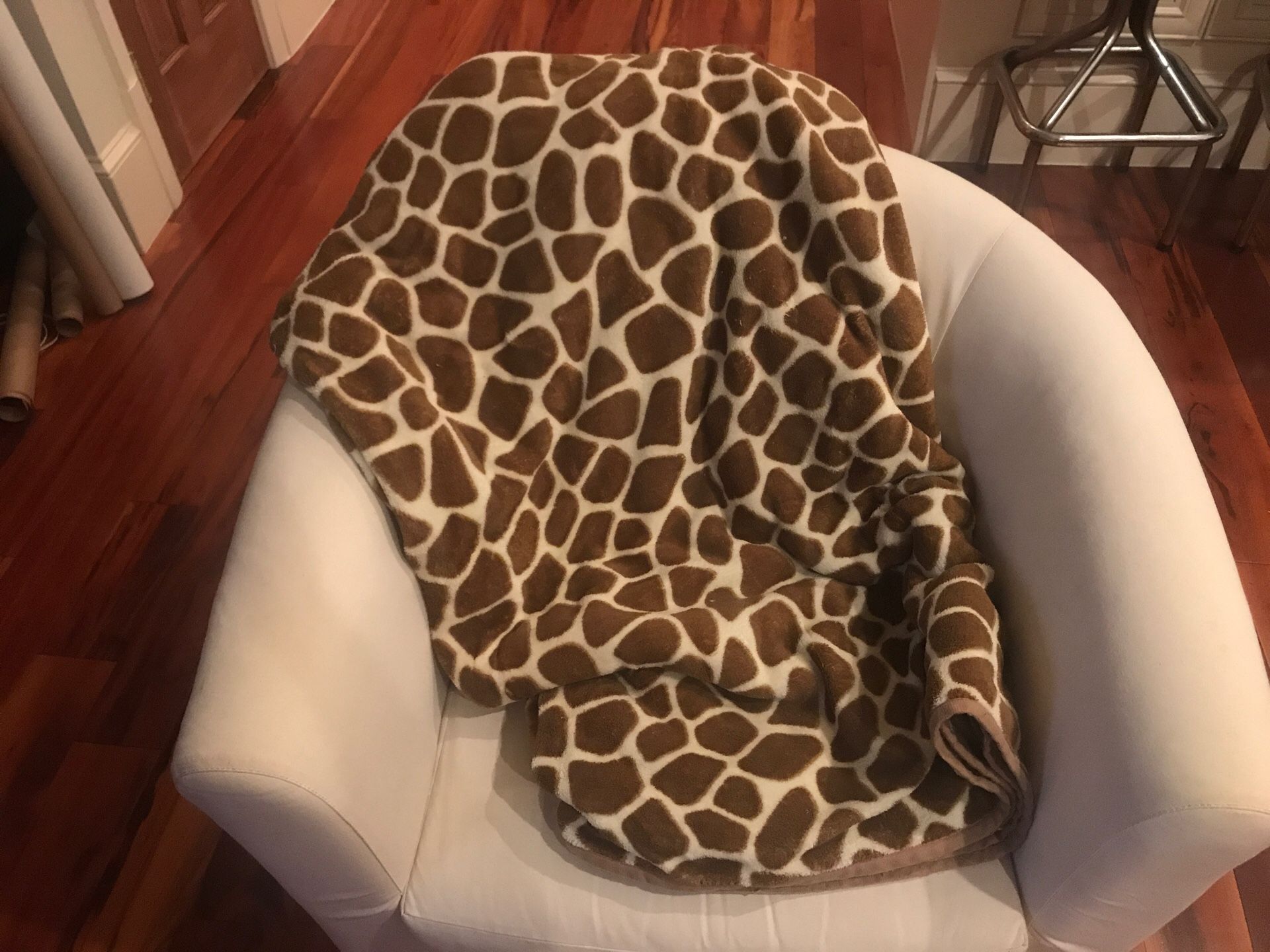 Giraffe Fleece Throw Blanket