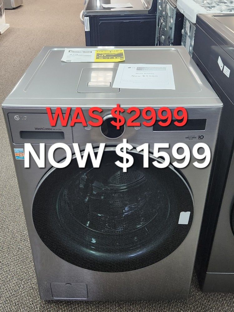 Ventless WasherlDryer Combo LG
WashCombo T All-in One 5.0 cu. ft
Mega Capacity-with Inverter
HeatPump Technology and Direct
Drive Motor