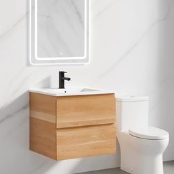 Bathroom vanity floating