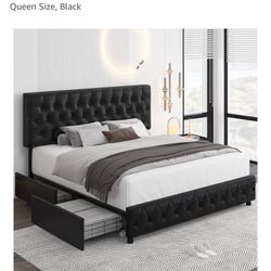 Queen Bed Frame With head Board 