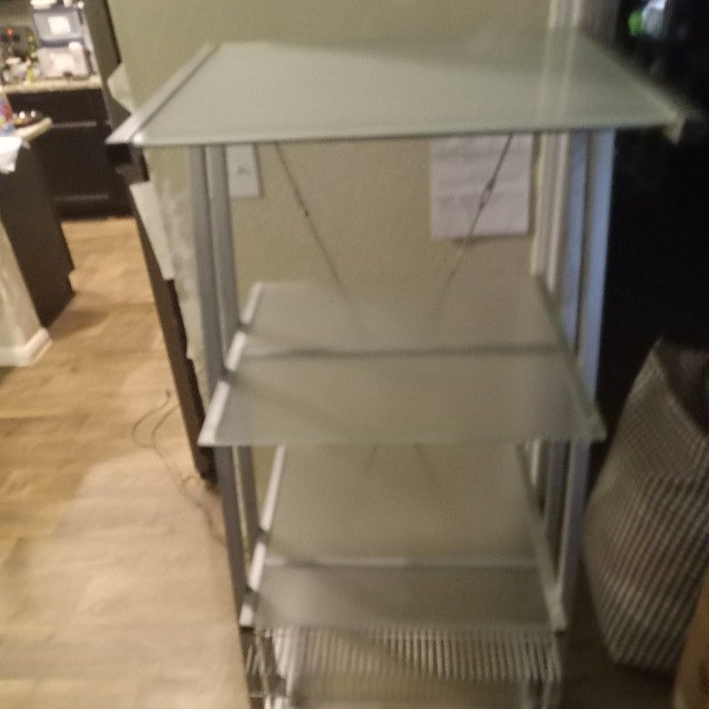 Frosted Glass Display Shelves 