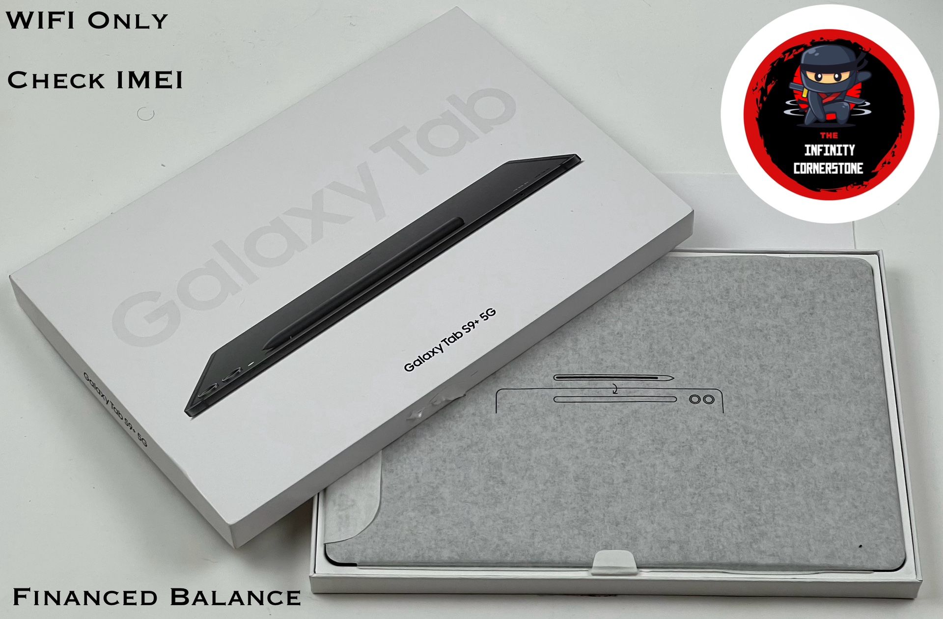 Samsung Galaxy Tab S9+ 5G 256GB Black (SM-X818U ) Open Box