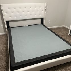White Queen Size Bed Frame