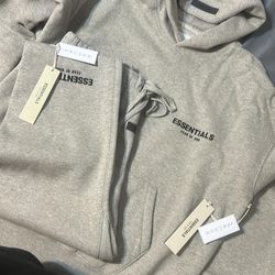 Essentials Dark Oat Hoodie
