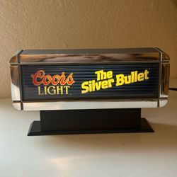 Vintage Lighted Coors Light Cash Register Sign/Display