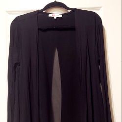  UNIQUE BLACK CARDIGAN/JACKET ( SIZE LARGE )