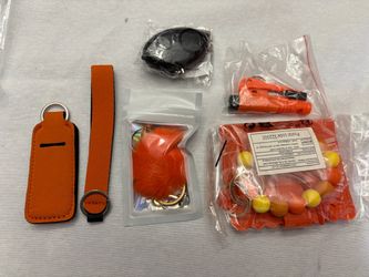 Orange Keychain Accessory Bundle Set
