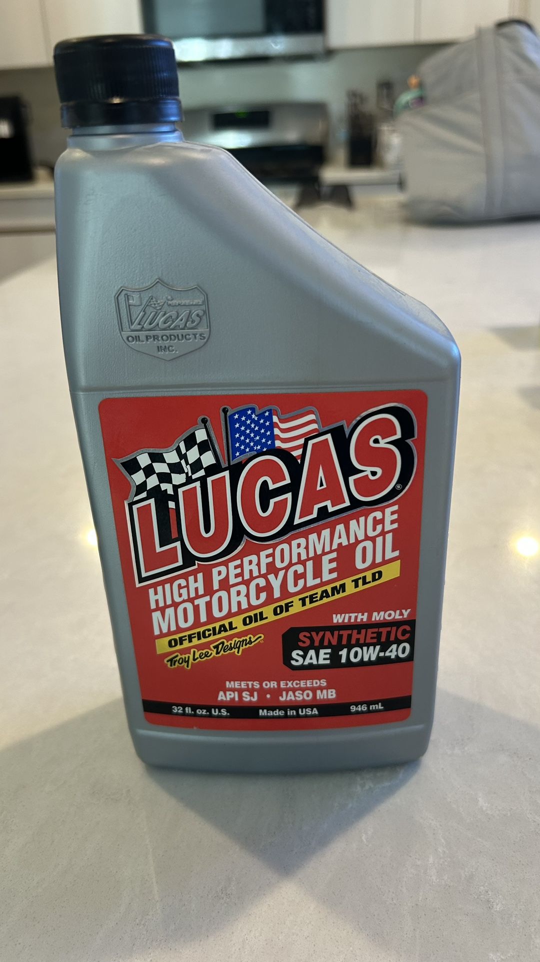 Lucas High-Performance Motorcycle Oil with Moly