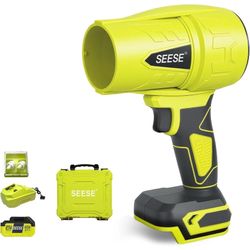 SEESE 21V Cordless Electric Air Blower – Battery & Case Included