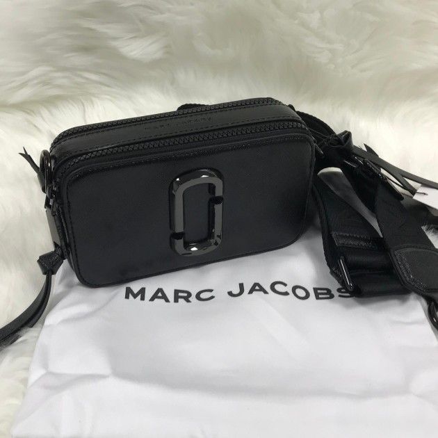 Marc Jacobs Colorblock Snapshot Crossbody Bag Black