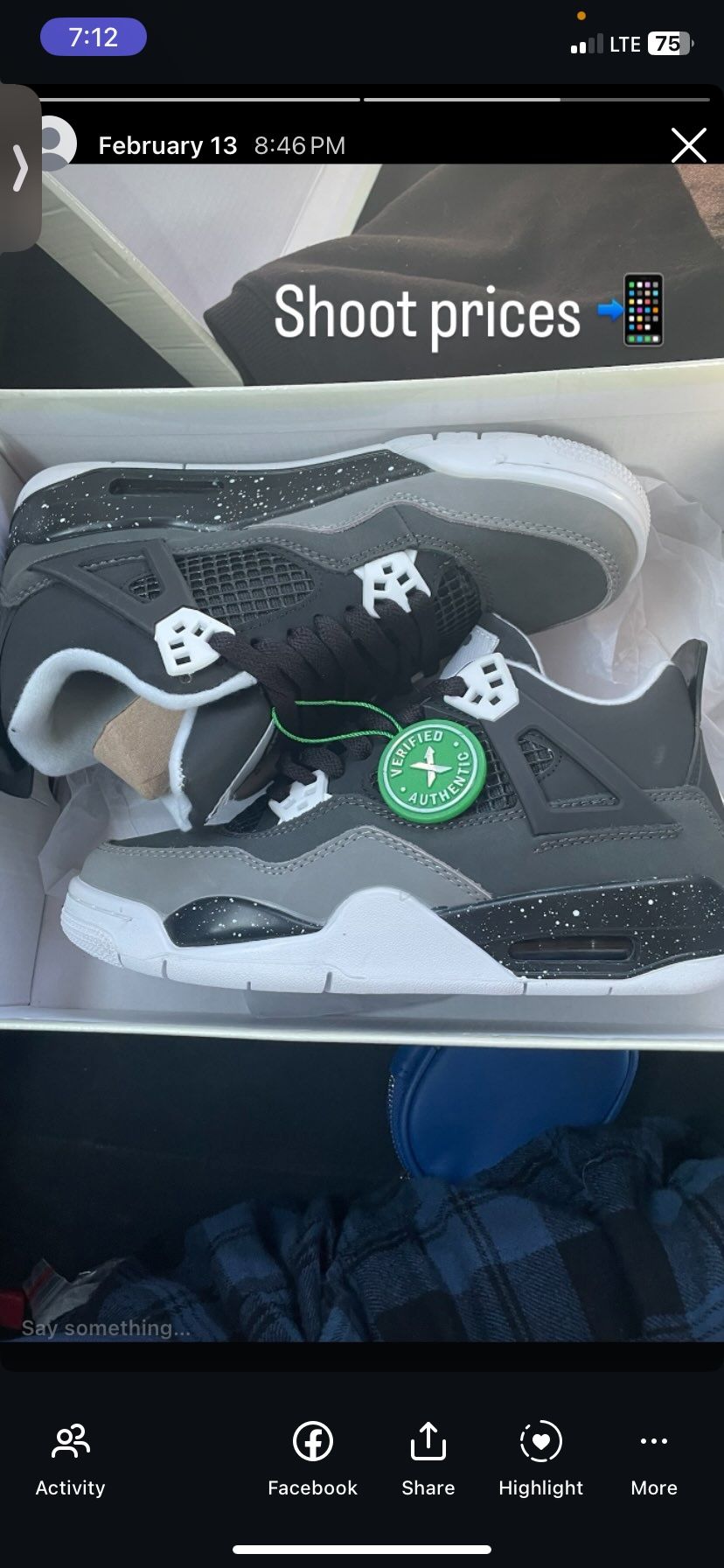 Jordan 4s Size 7
