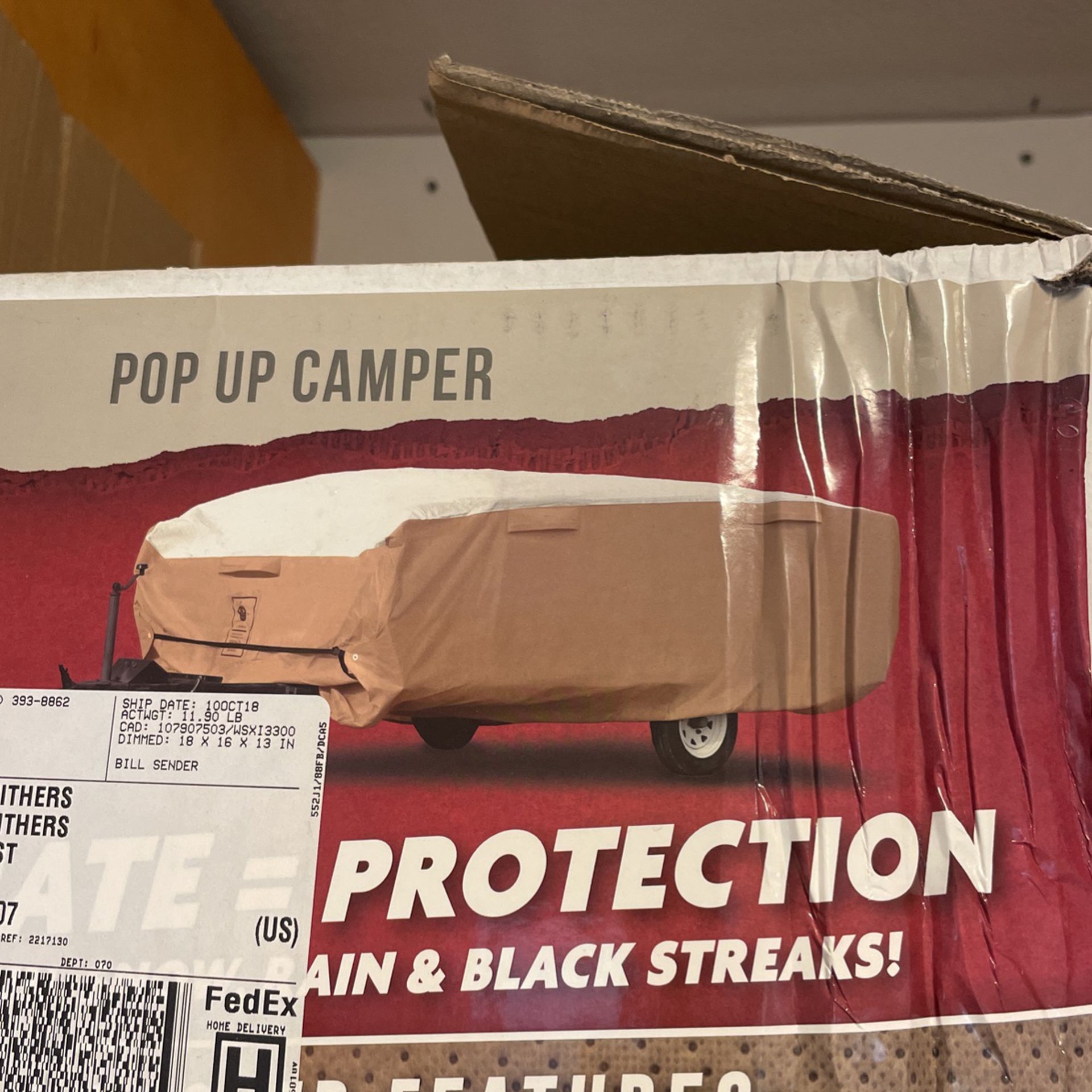 Tent trailer cover