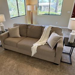 Modern Sofa Couch – Clean Neutral Color – Price to Go Today!