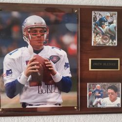 Patriots’ Drew Bledsoe framed