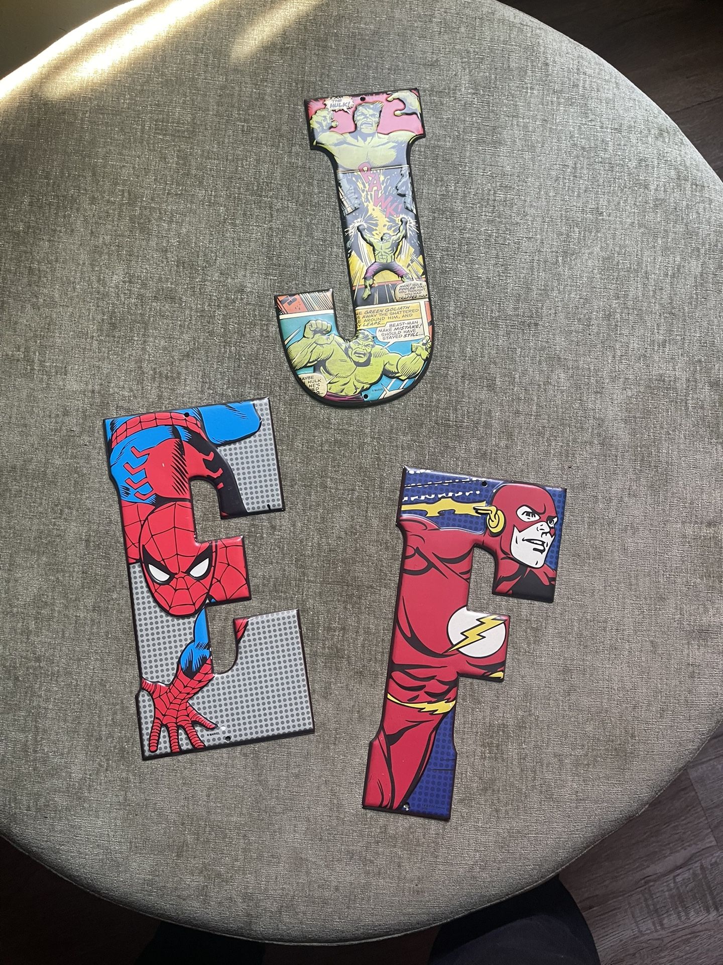 Marvel & DC Comic Metal Letters EJF
