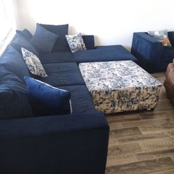 Navy Blue Sectional Couches