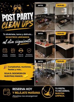 🎈🥳🎉YOU PARTY, WE CLEAN!  🎉 🥳🎈
