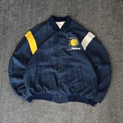 Vintage Men's Indiana Pacers NBA Windbreaker Size Large 
