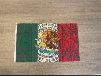 Aztec Calendar México Flag