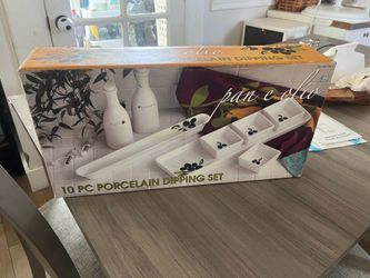 Porcelain dipping set