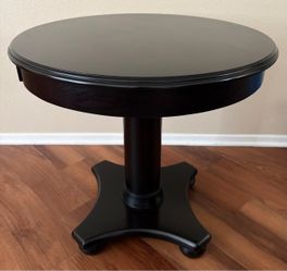 Round Dark Espresso Brown End Table - Excellent Condition - $70 OBO