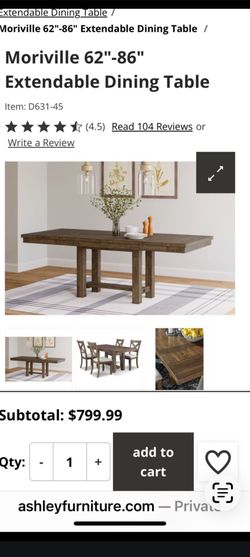 Ashley furniture  dinning table