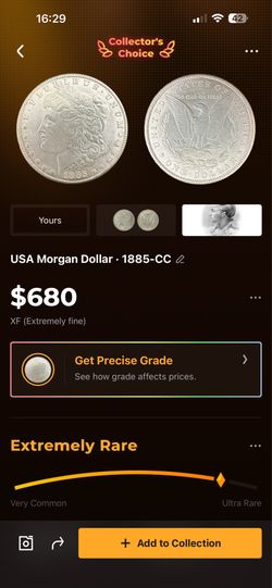 Silver Morgan dollar