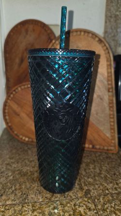 Starbucks Dark Teal Studded Cold Cup Tumbler
