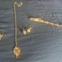 Black Hills Set 10k, Ring, Earrings, Bracelet, Pendant 