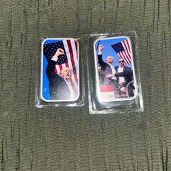 Donald Trump (2) 1oz Silver Bar Bullion