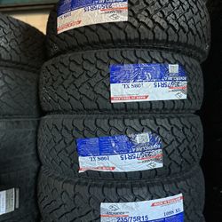 235/75R15 ATLANDER AT A SET OF FOUR NEW TIRES 