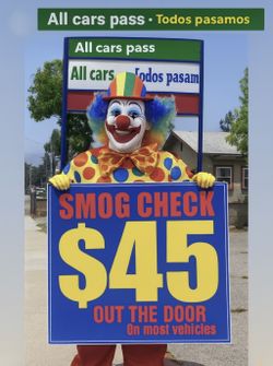 Smog Check Sign 